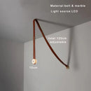 Italy Designer Belt Led Pendant Lights Dimmable Marble Luxury Chandelier by Ljojo for Home Decor Lighting