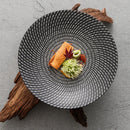 Ljojo Meteor Shower Ceramic Salad Plate Set, High-End Light Luxury Tableware