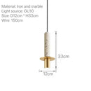 Ljojo Marble Chandelier Pendant Light for Kitchen Dining Bedroom