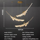 Ljojo Luxury Feather Pendant Lamp Modern Chandelier for Creative Restaurant Bar Exhibition Hall
