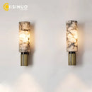Ljojo Marble Wall Lamp: Luxury E27 Lights 15.7" for Living Room, Bedroom & Corridor