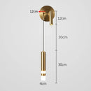 LED Wall Light Bedroom Lamp Reading Spotlight Chandelier Postmodern Minimalist Hotel Room Bedside Wall Light by Ljojo