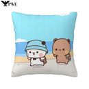 Cute Panda Bears Printed Pillow Case for Sofa Decoration by Ljojo