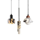 Ljojo Marble Stone Chandelier: Nordic Pendant Light, Small Bedroom Ceiling Lamp