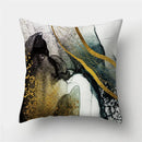 Ljojo Marble Ocean Sea Pattern Polyester Throw Pillow Cover - Home Sofa Decor