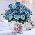 Ljojo™ Ceramic Vase & Flower Arrangement Set - Home Decor Crafts