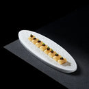 Ljojo Meteorite Beaded Oval Ceramic Dish - Molecular Cuisine & Western-style Plate