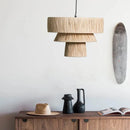 Large Japanese Woven Rattan Pendant Light for Wabi Sabi Restaurant Ljojo