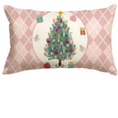 Ljojo Merry Winter Holiday Party Cushion Cover Sofa Linen Waist Pillow Cover