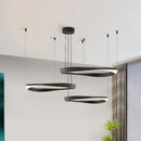 LED Circle Chandelier | Modern Nordic Dining Room Pendant Light by Ljojo