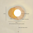 Ljojo LED Wall Lamps: Nordic Minimalism Bedroom & Living Room Light, Yellow Travertine
