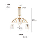 Ljojo Retro American Series LED Chandelier for Living Room and Dinning Room