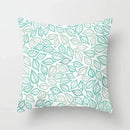 Ljojo Mint Green Geometric Print Lumbar Pillowcase