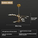 European Firework LED Chandelier for Living Room | Ljojo Pendant Lamp with Loft Hanging Lustre Fixtures