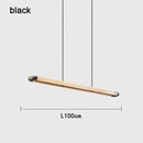 Modern Minimalist Straight Strip Pendant Light for Designer Bar & Conference Room by Ljojo