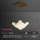 Natural Marble Pendant Light Luxury Villa Living Room Dining Staircase Hall Chandelier - Ljojo