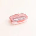 Ljojo 3 Compartment Microwavable Lunch Box Container