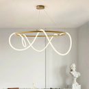 Ljojo LED Tube Ceiling Chandelier Pendant Light for Dining & Living Room