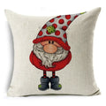 Christmas Santa Claus Pillowcase: Ljojo Linen Decoration for Car Sofa 45cm * 45cm