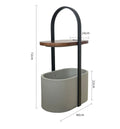 Ljojo Luxe Oval Coffee Table Side Cabinet with Wireless & USB Charge