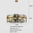 Nordic Living Room Crystal Pendant Lights Smoke Grey Modern Minimalist Glass Decor Dining Bedrooms by Ljojo