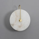 Ljojo Marble LED Wall Lamp - Gold Metal Lighting for Living, Bedroom, Aisle, TV Background