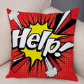 Ljojo Letters Print POP ART Pillowcase - Home Decor Cushion Cover