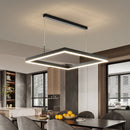 Modern Black Aluminum Square Pendant Light Chandelier Ljojo Home Decor Suspension
