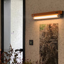 LED Wall Lamp Dimmable Orange Black Metal Acrylic Sconce Bedroom Parlor Shop - Ljojo