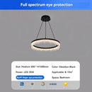 Ljojo Modern Luxury Ring Chandelier Hanging Lamp for Living Room Bedroom Kitchen Island