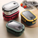 Ljojo 2-Layer Bento Lunch Box with Spoon & Fork, Leakproof Microwavable Food Container