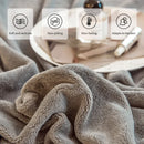 Ljojo Milk Velvet Fitted Sheet 160x200, Extra Warm, Elastic Band, Solid Color