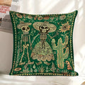 Day of the Dead Skeleton Pattern Pillow Covers by Ljojo - Sofa, Bedroom, Car Pillow Cover