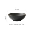 Ljojo Matte Stone Patterned Ceramic Ramen Soup Salad Fruit Noodle Bowl Large Capacity