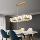 Luxury Snowflake Print Crystal Pendant Light for Living Room Dining Room by Ljojo