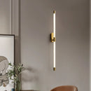 Ljojo Minimalist Acrylic LED Wall Light Gold Black Metal Dimmable for Living Room Aisle