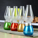 Ljojo LED Retro Night Light USB Rechargeable Desk Lamp Stepless Dimming Portable Lamp
