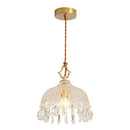 French Crystal Hanging Lamp Luxury Small Chandelier Light for Porch and Balcony by Ljojo