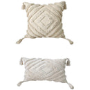 Bohemian Tufted Pillow Cover with Moroccan Embroidery by Ljojo