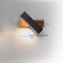 Ljojo LED Wall Lamps Black Travertine Nordic Minimalism Bathroom Mirror Lights