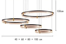 Modern Acrylic Pendant Light for Living Room - Luxurious Glossy Chandelier by Ljojo
