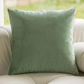 Embroidered Green Cushion Covers 45X45 - Ljojo Plush Throw Pillow for Sofa Décor