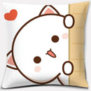 Cartoon Cute Mocha Mochi Peach Cat Pillow Case - Ljojo Home Decor