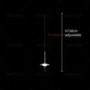 Ljojo Meteor Water Droplet Crystal Chandelier LED Hanging Lamps for High House Staircase
