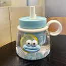 Ljojo 1000ml Cute Tea Infuser Bottle with Handle - Sport Gym Travel Drink Bottle