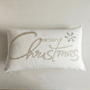 Grey Deer Christmas Tree Embroidered Cushion Cover by Ljojo – Cozy Living Room Decor