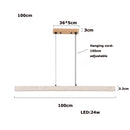 Natural Limestone Pendant Lamp Large Rectangular Luxurious Dining Table Lighting by Ljojo