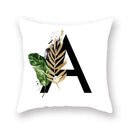 Floral Alphabet Pillow Case by Ljojo: Home & Car Decorative Cushion Cover