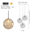 LED Staircase Chandelier Modern Glass Hollow Sphere Ljojo