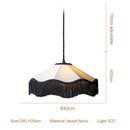 Nordic Retro Cloth Tassel Pendant Lights Chandeliers by Ljojo